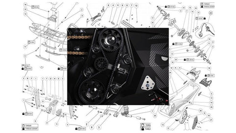 Yeti snow mx parts such as belts tracks wheel kit soft strut ski adaptor fit kit cargo rack and more for snowbike Yeti snowmx 120 129 137 and dirtbikes motorcycles bikes KTM Husqvarna Kawasaki Honda Yamaha 450 and 500