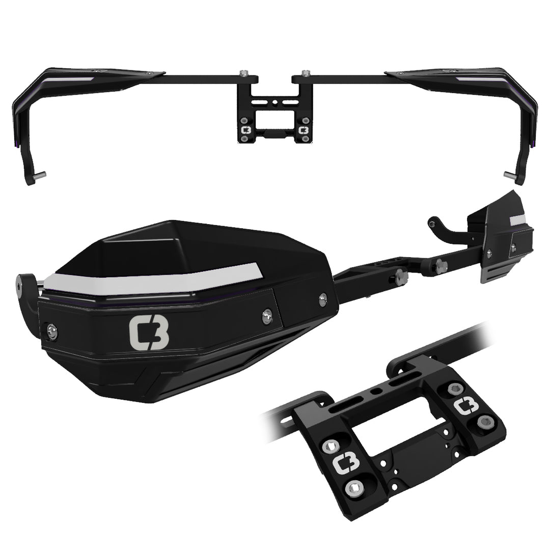 FaB Overcrowded プロモCF FORCEFIELD Wrap-Around Handguards | Snowbike Handguards – C3