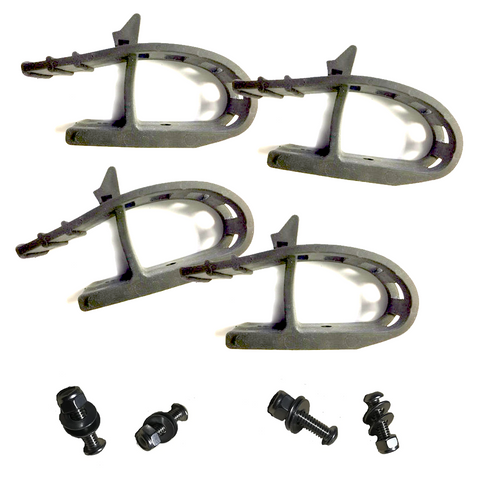 Fork Mount Kit, set of 4 straps with hardware - Upgrades and Accessories from C3 Powersports for snowbikes Tmbersled Yeti SnowMX and dirtbikes motorcycles bikes KTM Husqvarna Gasgas Kawasaki Honda Yamaha 450 and 500