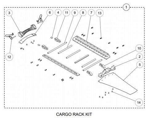 Yeti SnowMX parts, Cargo Rack - C3 Powersports