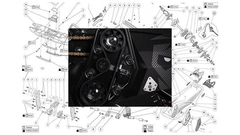 YETI SnowMX parts for snowbike 120 129 137 KTM Husqvarna Kawasaki Honda Yamaha 450 and 500